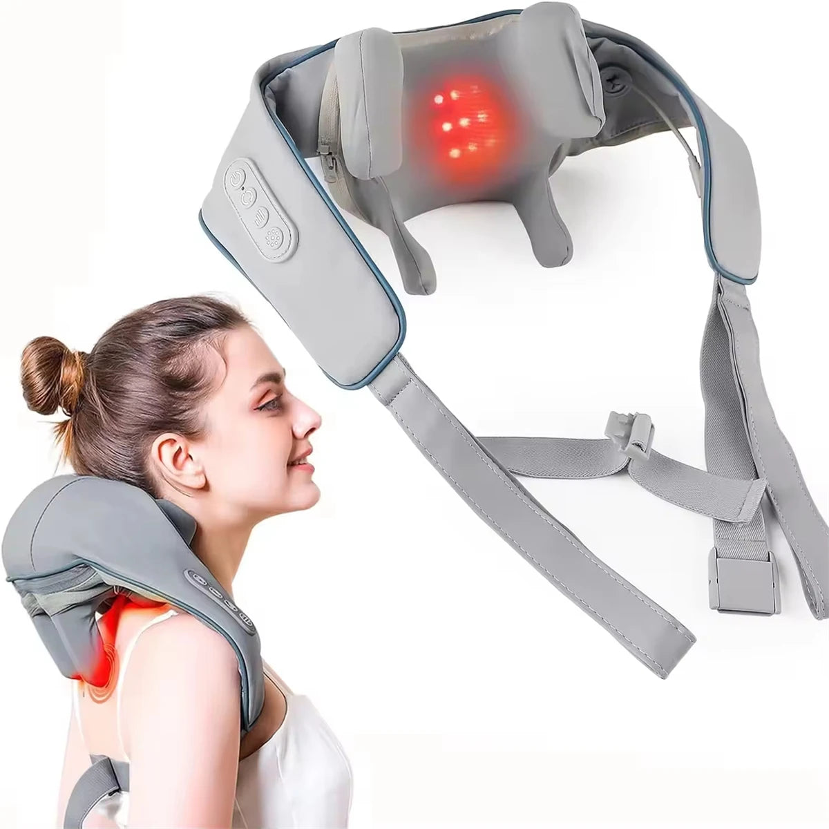 5D Wireless Shiatsu Massager with Heat