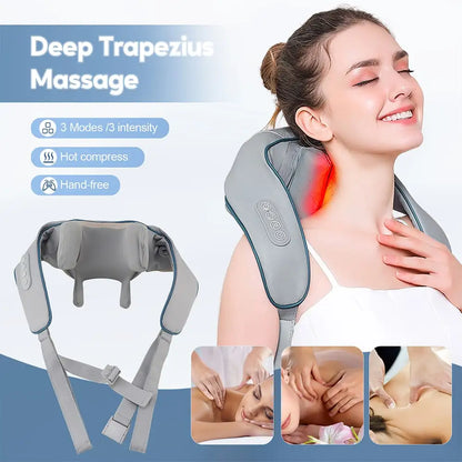 5D Wireless Shiatsu Massager with Heat
