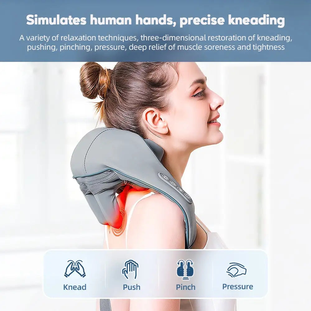 5D Wireless Shiatsu Massager with Heat