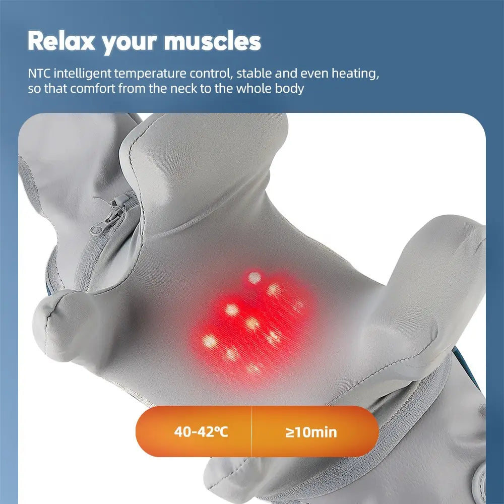 5D Wireless Shiatsu Massager with Heat